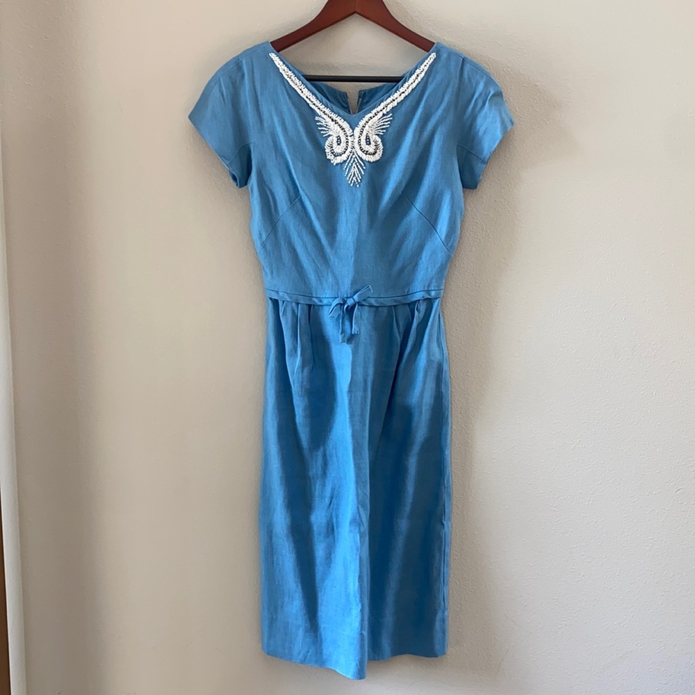 Vintage dress with bead detail